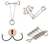 Geometric Metal Brain Teaser Puzzles