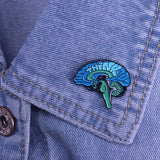 PSYCHE Enamel Brain Pin