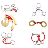Wood & Rope Brain Teaser Puzzles