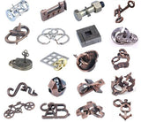 Geometric Metal Brain Teaser Puzzles