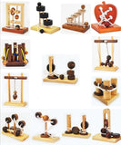 Wood & Rope Brain Teaser Puzzles